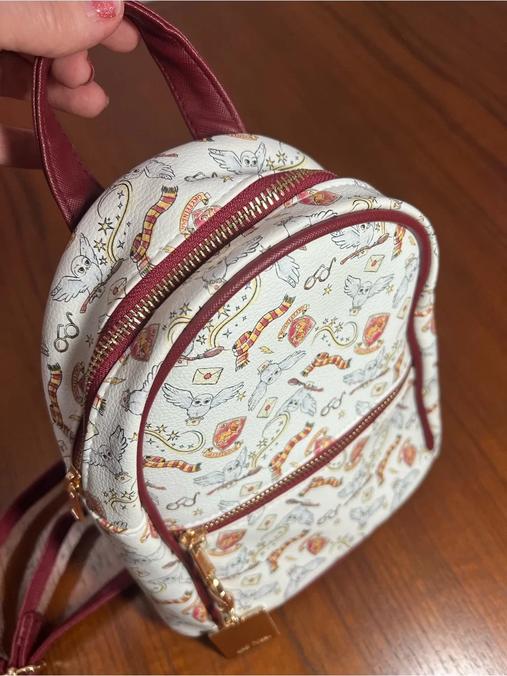 Harry Potter Mini Backpack & Matching Card Holder Set Hedwig Gryffindor Charm